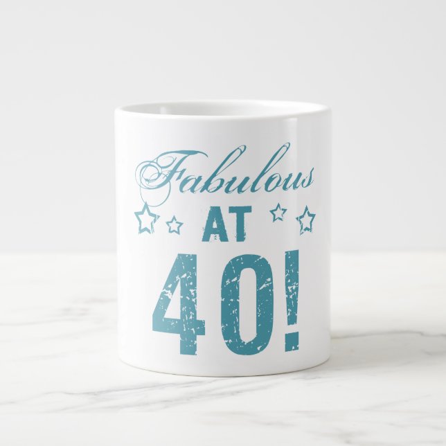 Tasse Géante Fabuleux 40e anniversaire (Devant)