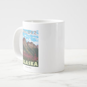 Tasse Géante Feu et montagnes - Valdez, Alaska