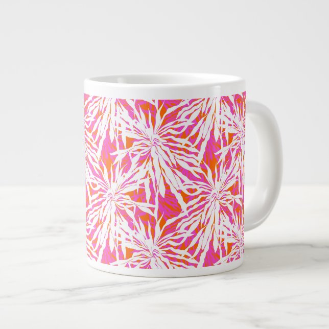 Tasse Géante Feuilles de palmiers tropicaux (Devant droit)