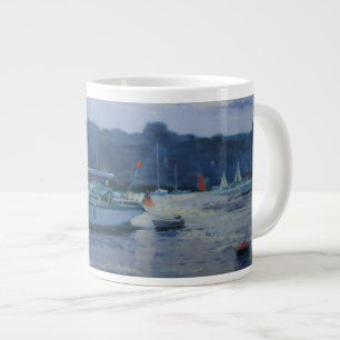 Tasse Géante Fin de l'après-midi amarrée de yachts