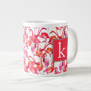 Tasse Géante Flamant rose Aquarelle Dans Les Aquarelles  Ajoute