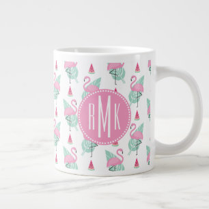 Tasse Géante Flamant rose et pasmelon Pastel Motif