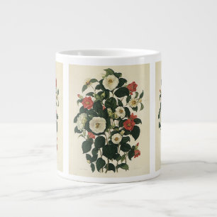 Tasse Géante Fleurs de roses de jardin antiques florales vintag