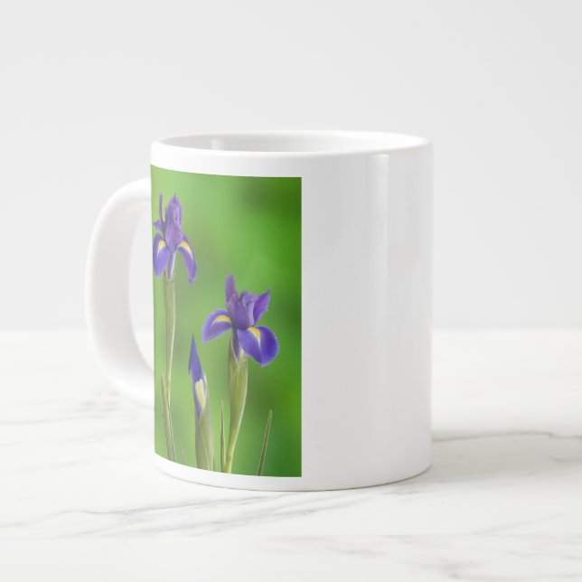 Tasse Géante Fleurs d'iris (Devant gauche)