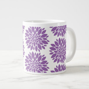 Tasse Géante Fleurs Jumbo Mug-Purple