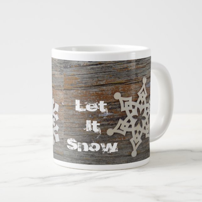Tasse Géante Flocon de neige (Devant droit)