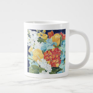 Tasse Géante Florals II de minuit