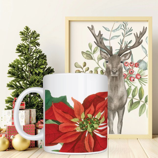 Tasse Géante Flore rouge Poinsettia (Créateur téléchargé)