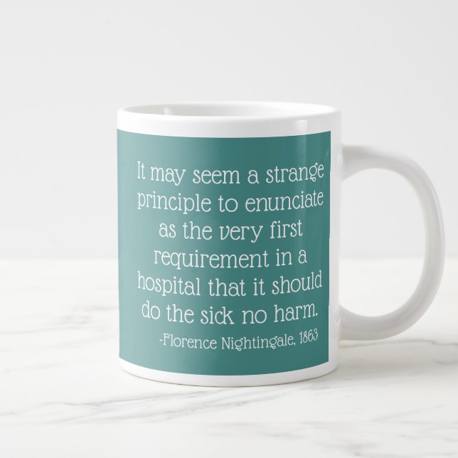 Tasse Géante Florence Nightingale Citation Mug, mai sembler étr (Droite)