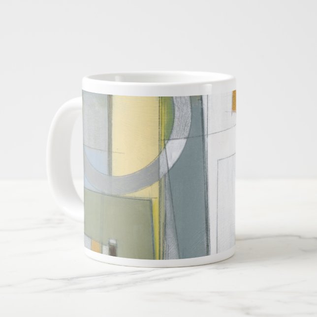 Tasse Géante Formes géométriques Abstraites colorées (Devant gauche)