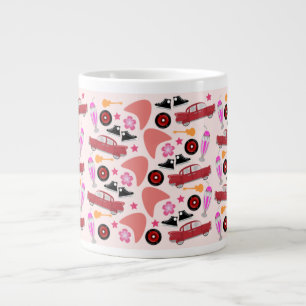 Tasse Géante Fun Cinties Cars Guitares Boomerangs Motif Look