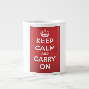 Tasse Géante Gardez votre calme et continuez