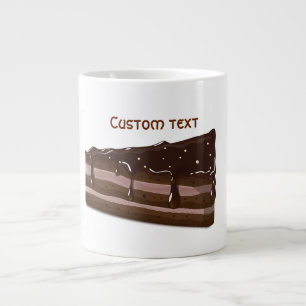 Tasse Géante Gâteau au chocolat au lait.