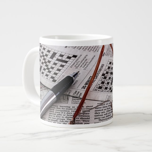 Tasse Géante Génie de mots croisé (Devant gauche)