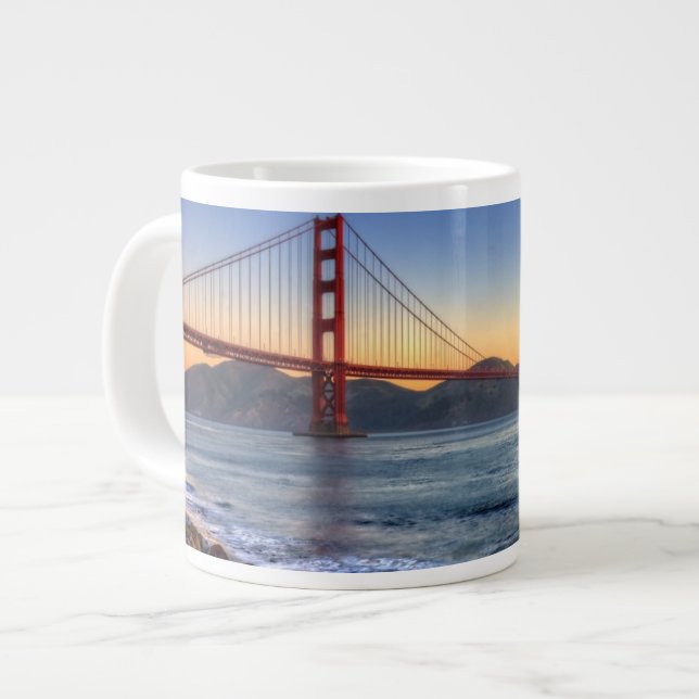 Tasse Géante Golden gate bridge de traînée de San Francisco Bay (Devant gauche)