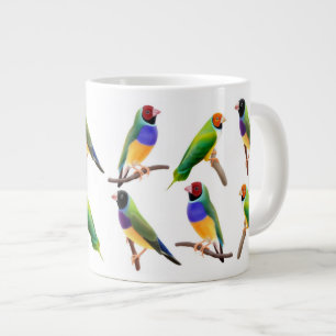 Tasse Géante Gouldian Finch Log
