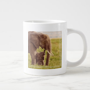 Tasse Géante Grandes images  Eléphant et bébé