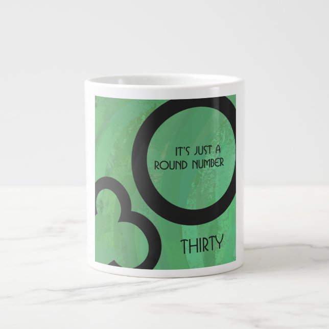Tasse Géante Green 30 Décennie Anniversaire (Devant)