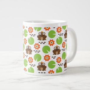 Tasse Géante Grenouille et Nenuphar Motif sans fil