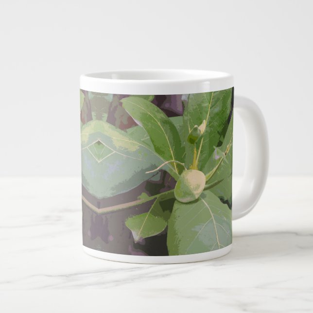 Tasse Géante Gros plan sur un amandier (Devant droit)