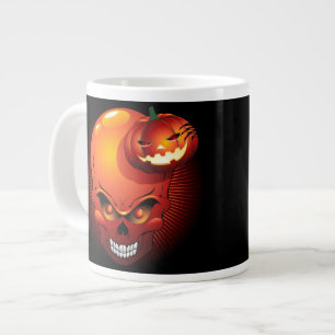 Tasse Géante Halloween Crâne et Citrouille Boug de spécialité
