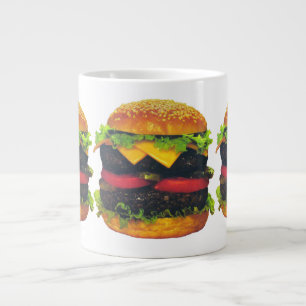 Tasse Géante Hamburger de luxe double au fromage
