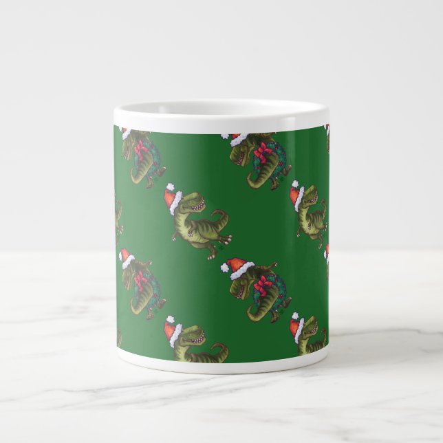 Tasse Géante Heads and Tails Solive TRex Green Pattern (Devant)