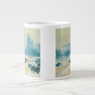 Tasse Géante Hiver en Union Carré par Frederick Childe Hassam