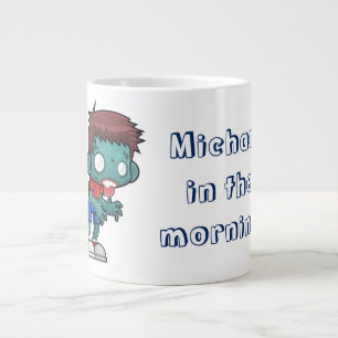 Tasse Géante Homme zombie amusant le matin