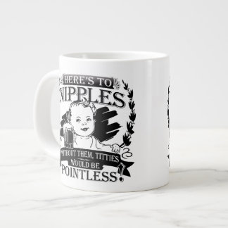 Tasse Géante Humour d'alimentation des seins