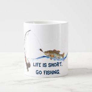 Tasse Géante humour de pêche