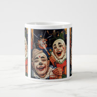 Humour vintage, Clowns de cirque riant et police