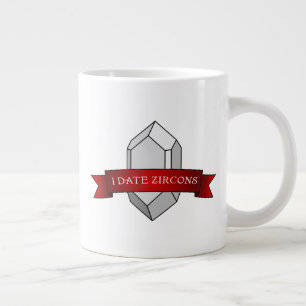 Tasse Géante I Date Zircons - Le cristal Zircon du géologue