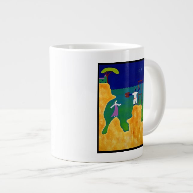 Tasse Géante Il a fait à son attente une certaine heure 2000 (Devant droit)