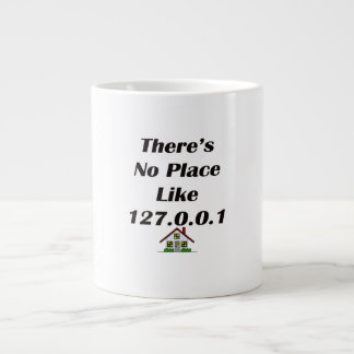 Tasse Géante Il n'y a aucun endroit comme le noir avec la