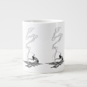 Tasse Géante Indien dans sa solitude par NC Wyeth Western Vinta