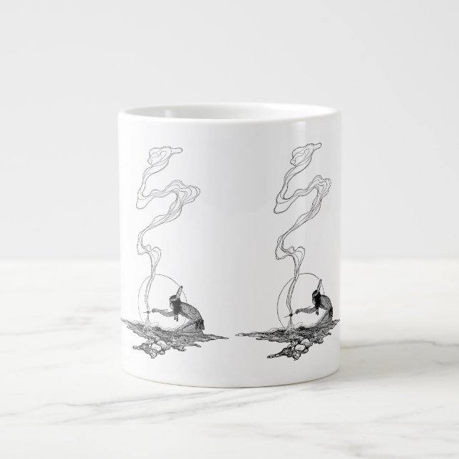 Tasse Géante Indien dans sa solitude par NC Wyeth Western Vinta (Devant)