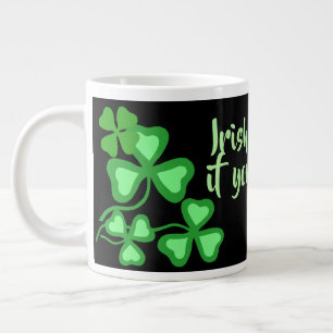 Tasse Géante Irish coffee 14 s'il vous plaît, Irlande trèfle, n