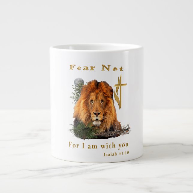 Tasse Géante Isaïe 41:10 objets (Devant)