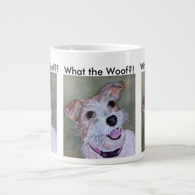 TASSE GÉANTE JACK RUSSELL HEUREUX (Devant)