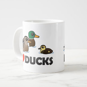 Tasse Géante J'aime des canards