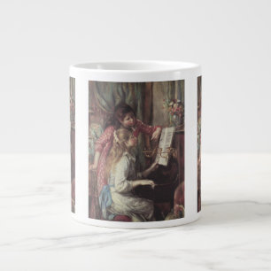 Tasse Géante Jeunes filles au piano par Pierre Renoir