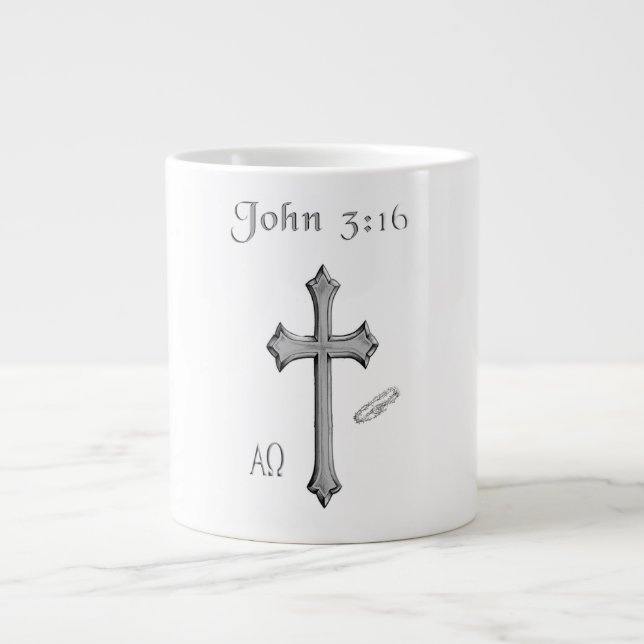 Tasse Géante John 3:16 (Devant)