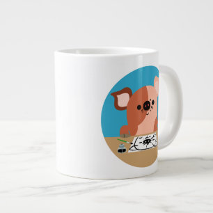 Tasse Géante Joli dessin de dessin de porc