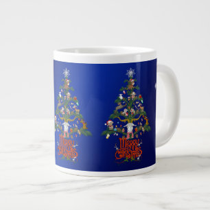 Tasse Géante Joyeux AMATEUR DE CHÈVRE DE Noël" ARBRE DE Noël
