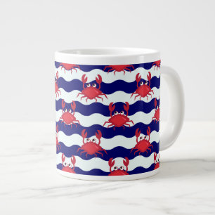 Tasse Géante Joyeux Motif de crabes