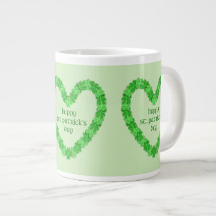 Tasse Géante Joyeux St. Patricks Day Heart