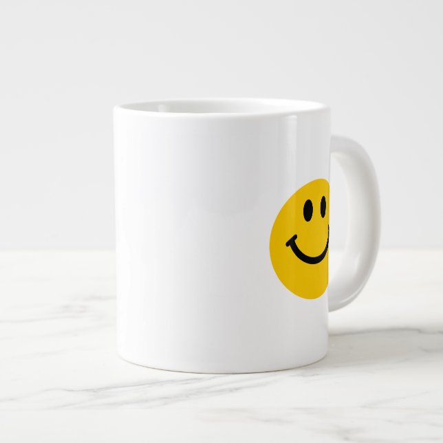 Tasse Géante Joyeux visage (Devant droit)