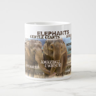 Tasse Géante Jumbo Mug, Eléphants Extraordinaires
