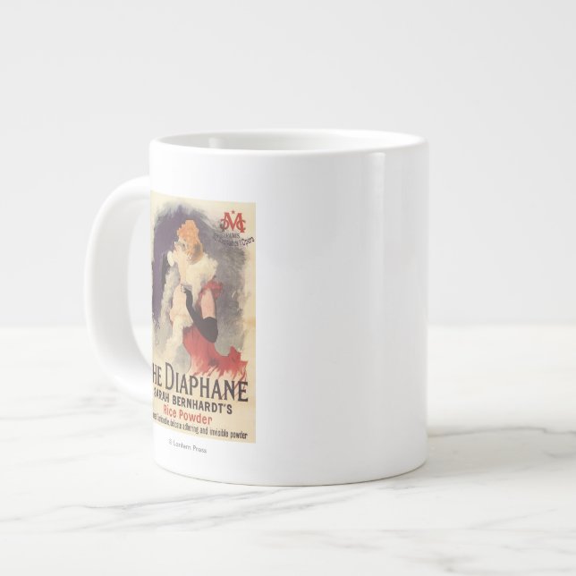 Tasse Géante La Diaphane, femme en train de branler l'affiche F (Devant gauche)